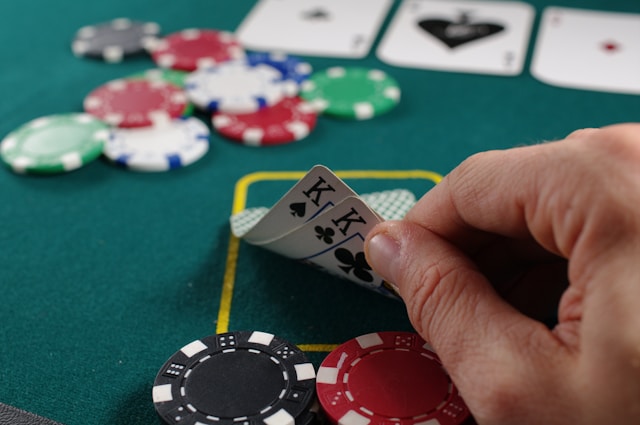 Poker game in progress